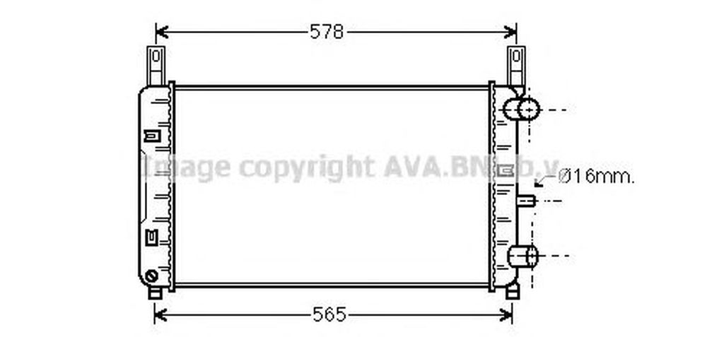 Radiator apa FORD FIESTA III GFJ AVA FD2117