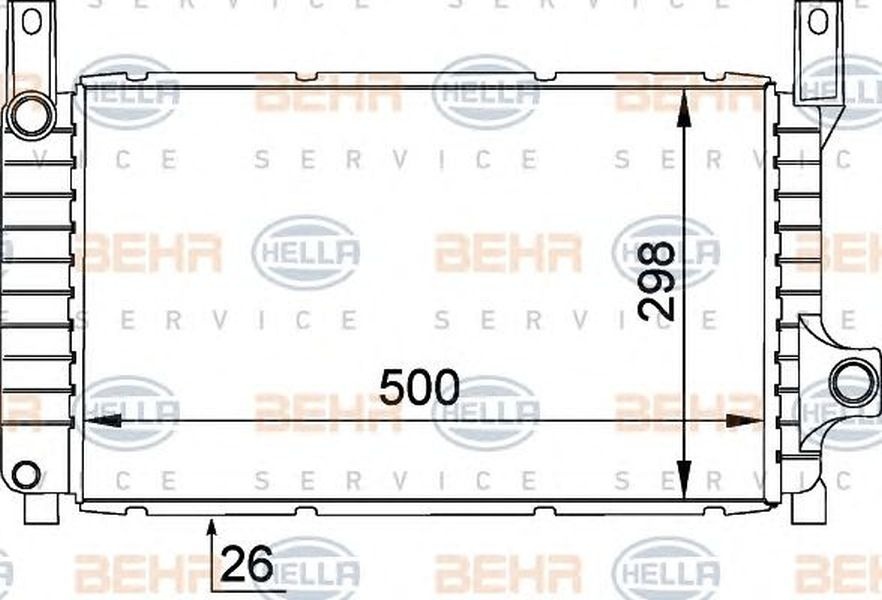 Radiator apa FORD FIESTA III GFJ HELLA 8MK 376 764-481