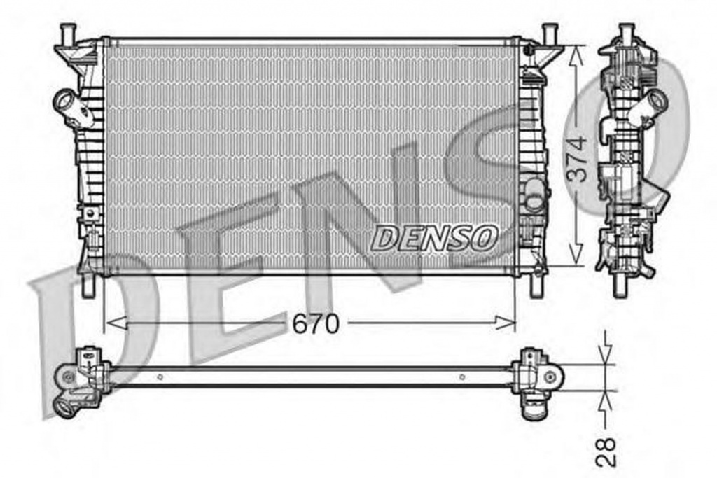 Radiator apa FORD FOCUS II combi DA DENSO DRM10074