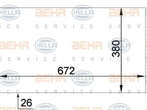 Radiator apa FORD FOCUS II combi DA HELLA 8MK376764261