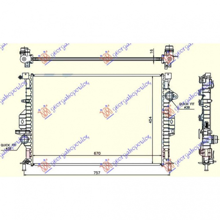 Radiator Apa - Ford Galaxy 2011 , 1582563