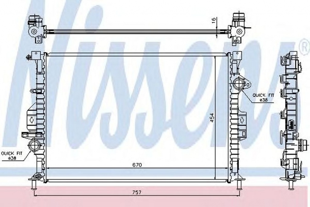 Radiator apa FORD KUGA I NISSENS 66857