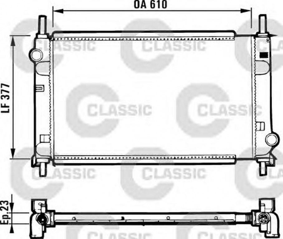 Radiator apa FORD MONDEO I limuzina GBP VALEO 231550