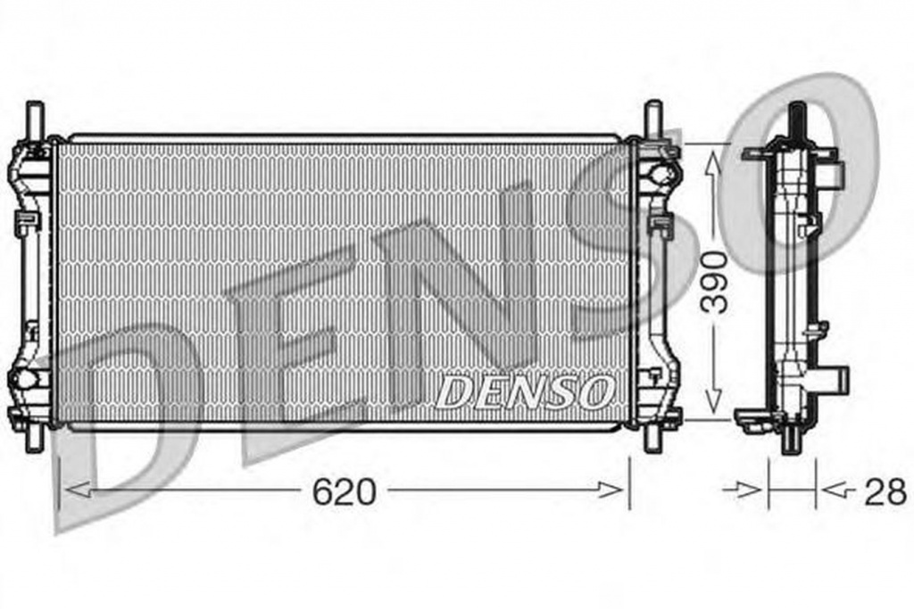 Radiator apa FORD TRANSIT bus FD FB FS FZ FC DENSO DRM10102