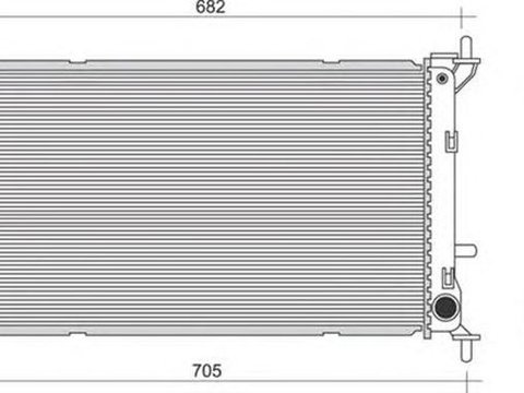 Radiator apa FORD TRANSIT bus MAGNETI MARELLI 350213910000