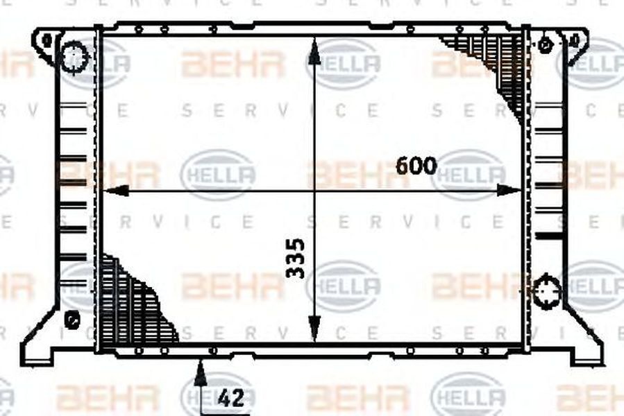 Radiator apa FORD TRANSIT caroserie E HELLA 8MK 376 720-201