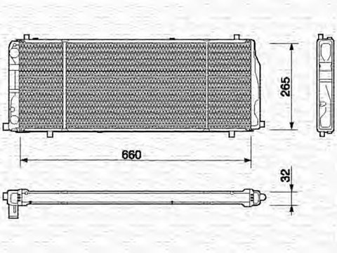 Radiator apa FORD TRANSIT caroserie FA MAGNETI MARELLI 350213405000