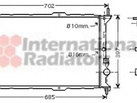 Radiator apa FORD TRANSIT CONNECT P65 P70 P80 VAN WEZEL 18002381