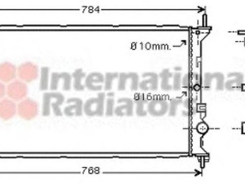 Radiator apa FORD TRANSIT CONNECT P65 P70 P80 VAN WEZEL 18002382