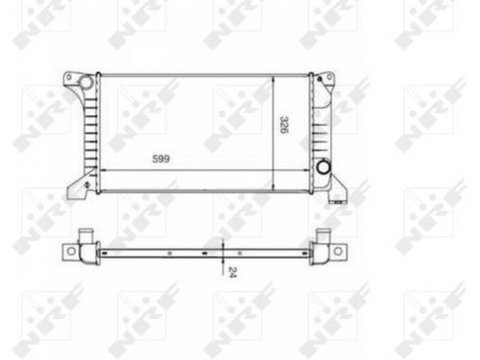 Radiator apa FORD TRANSIT platou sasiu E NRF 516212