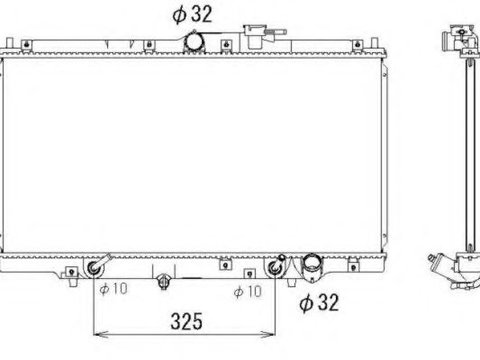 Radiator apa HONDA ACCORD Mk IV combi (CB) (1991 - 1993) NRF 53328