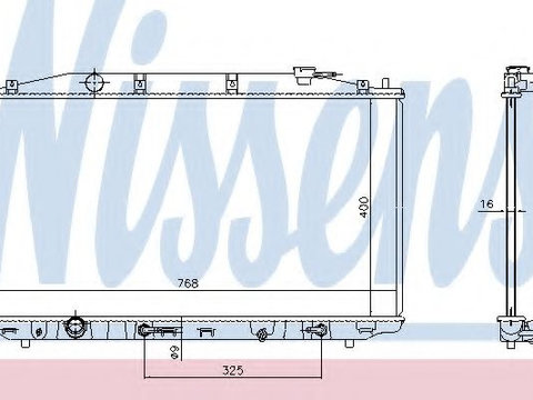 Radiator apa HONDA ACCORD VIII TOURER (2008 - 2016) NISSENS 68138