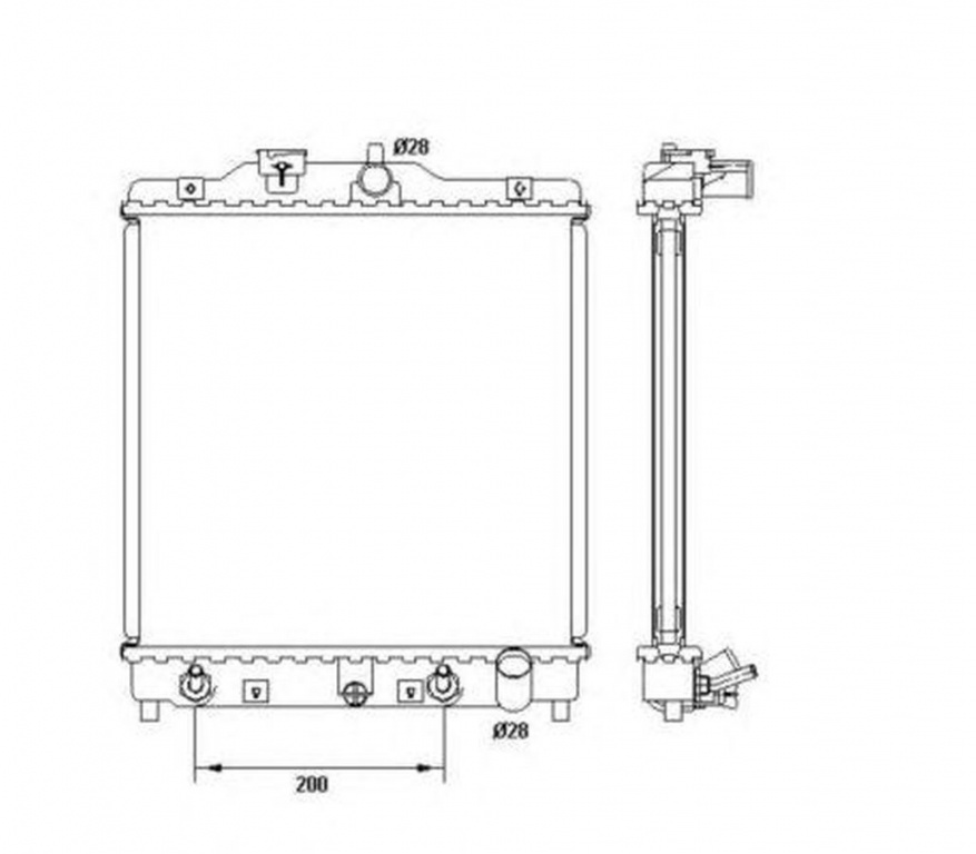 Radiator apa HONDA CIVIC V limuzina EG EH NRF 516355