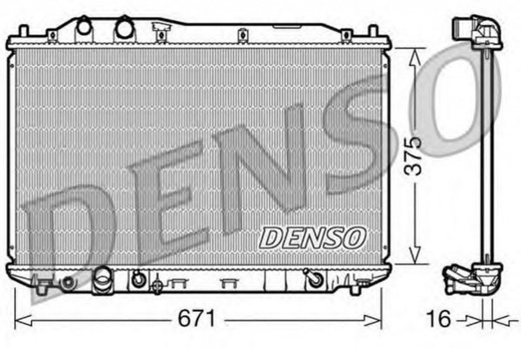 Radiator apa HONDA CIVIC VIII limuzina FD FA DENSO DRM40018