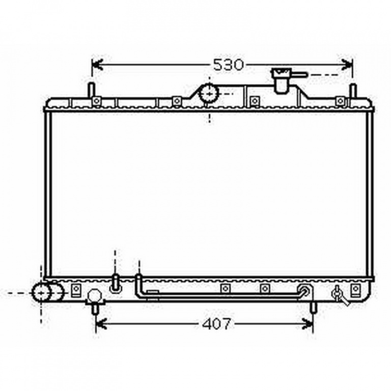 RADIATOR APA HYUNDAI ACCENT 2000->2005 Radiator apa pentru 1.3 - 1.5 - 1.6 CV automata cu/fara aer conditionat (33.5x64.5 PIESA NOUA ANI 2000 2001 2002 2003 2004 2005