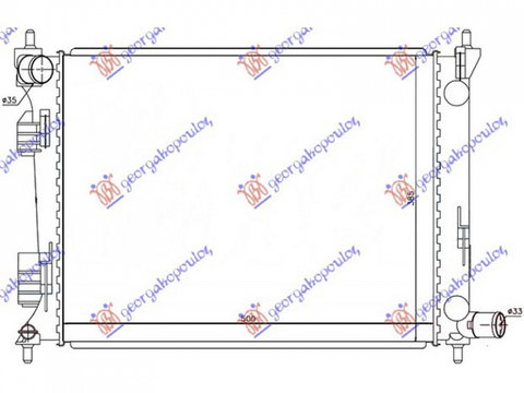 RADIATOR APA HYUNDAI ACCENT 2011-> Radiator apa complet benzina 50x38.5x12 2011->2014 PIESA NOUA ANI 2011 2012 2013 2014 2015 2016 2017