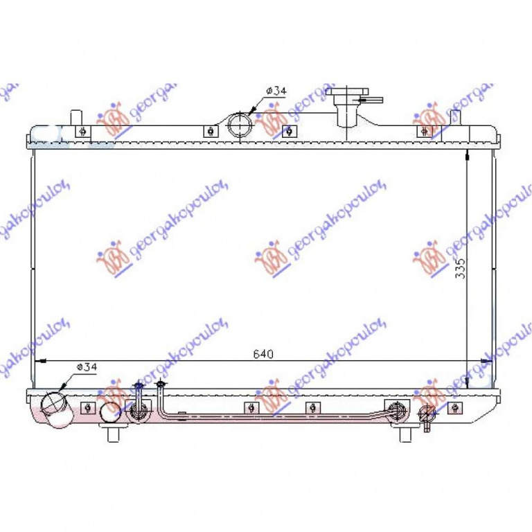 Radiator Apa - Hyundai Accent L/B 1999 , 25310-25050