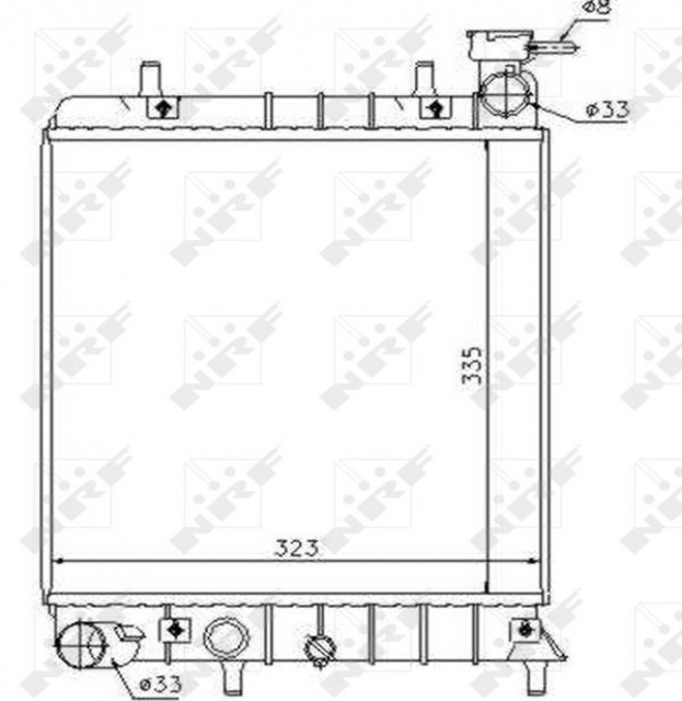 Radiator Apa Hyundai Accent X3 (facelift) 1997 1998 1999 2000 Sedan 1.3 MT (75 hp) 53376