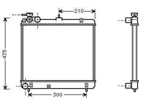 RADIATOR APA HYUNDAI ATOS 1998-> Radiator apa pentru 1.0I 12V cu/fara aer conditionat (36x40) PIESA NOUA ANI 1998 1999 2000 2001 2002