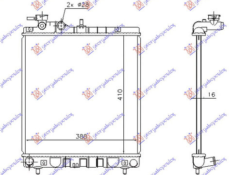 Radiator Apa - Hyundai Atos Prime 2003 , 25310-05900