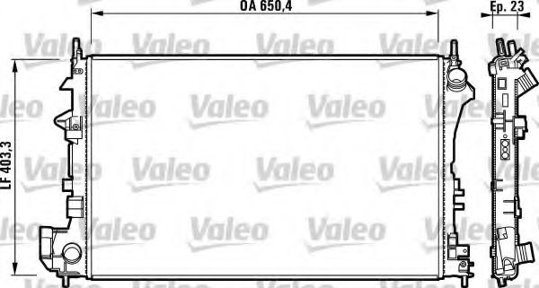 Radiator apa HYUNDAI GRAND SANTA FÉ (2013 - 2016) VALEO 732879