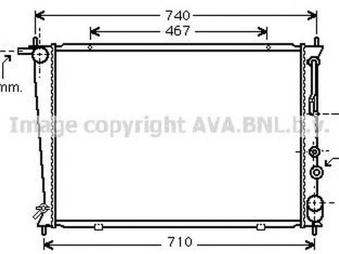 Radiator apa HYUNDAI H-1 caroserie AVA HY2050