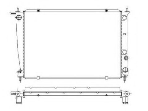 Radiator apa HYUNDAI H-1 platou / sasiu (2000 - 2005) NRF 53371