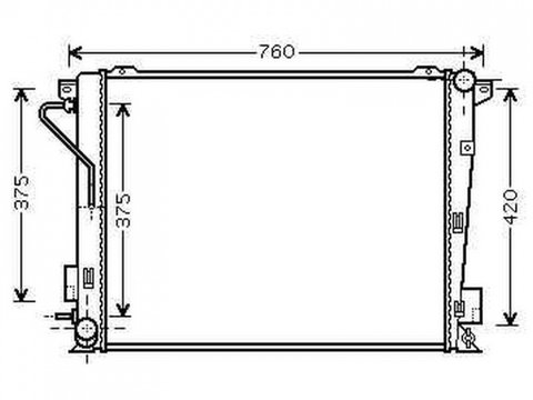RADIATOR APA HYUNDAI SONATA 2005->2010 Radiator apa pentru 2,0 CRDi (63,5x48) CV manuala/automata PIESA NOUA ANI 2005 2006 2007 2008 2009 2010