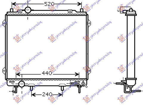 Radiator Apa - Hyundai Terracan 2004 , 25310-H1930