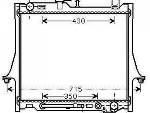RADIATOR APA ISUZU D-MAX 2002->2012 Radiator apa pentru (47,5x59x2,5) CV automata 2.5 - 3.0DiTD PIESA NOUA ANI 2002 2003 2004 2005 2006 2007 2008 2009 2010 2011 2012