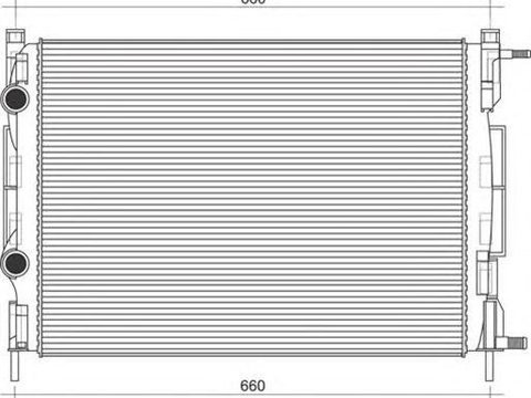 Radiator apa IVECO DAILY IV autobasculanta MAGNETI MARELLI 350213998000