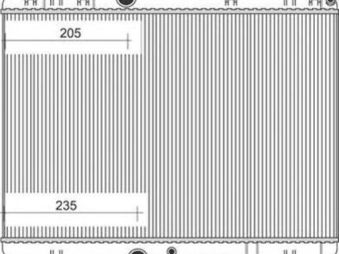 Radiator apa IVECO DAILY IV platou sasiu MAGNETI MARELLI 350213880000