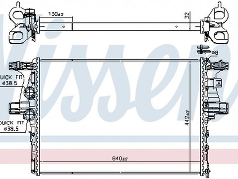 Radiator apa IVECO DAILY V autobasculanta NISSENS 61988