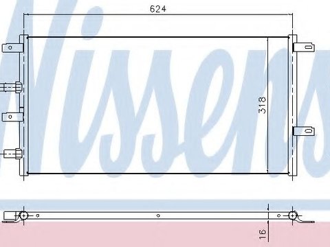 Radiator apa IVECO DAILY V platou / sasiu (2011 - 2014) NISSENS 61966