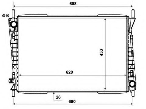 Radiator apa JAGUAR X-TYPE Estate (CF1_) (2003 - 2009) NRF 53782