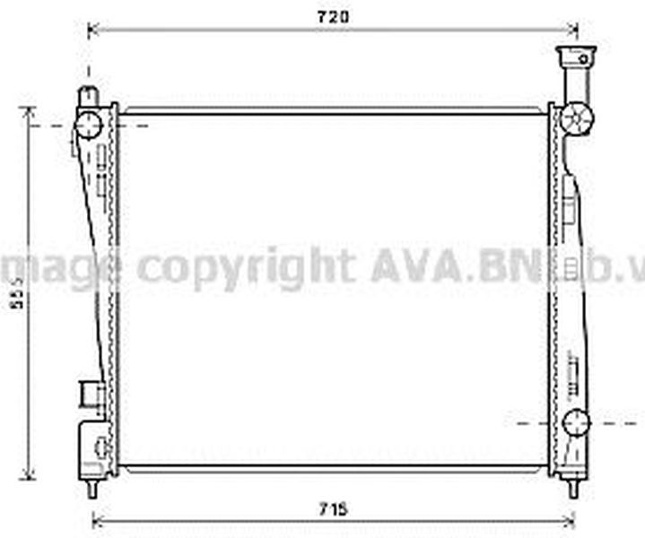 Radiator apa JEEP GRAND CHEROKEE IV WK WK2 AVA JE2055
