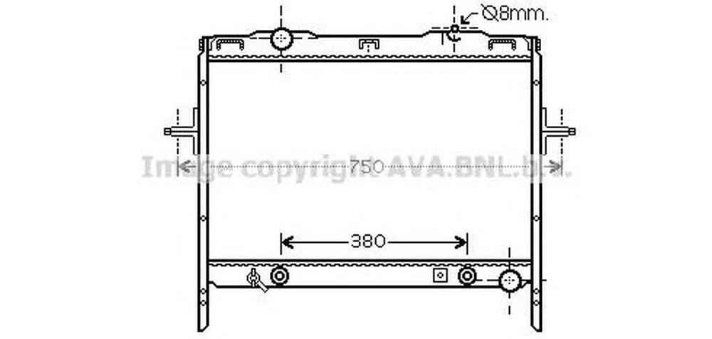 Radiator apa KIA SORENTO I JC AVA K2058