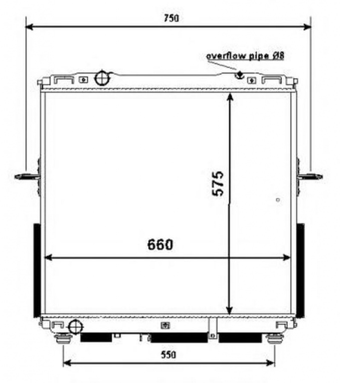 Radiator apa KIA SORENTO I JC NRF 53367