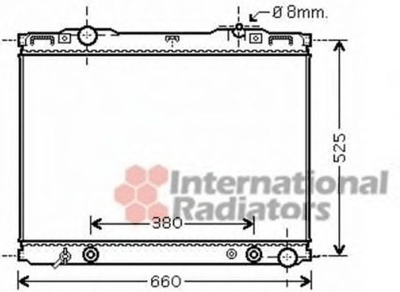 Radiator apa KIA SORENTO I JC VAN WEZEL 83002139