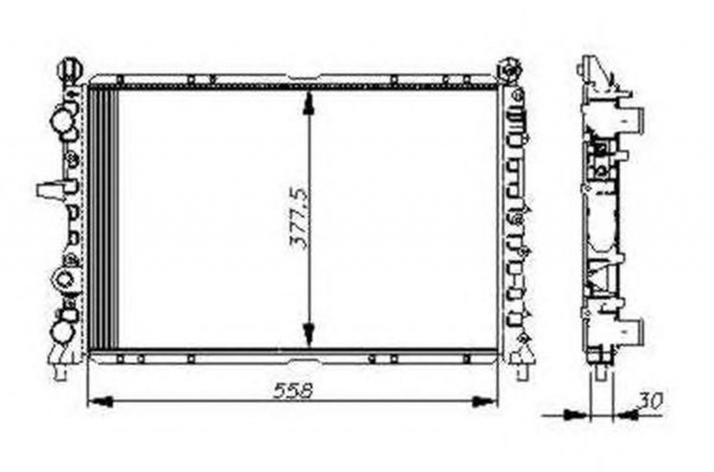 Radiator apa LANCIA DELTA I 831AB0 NRF 54502