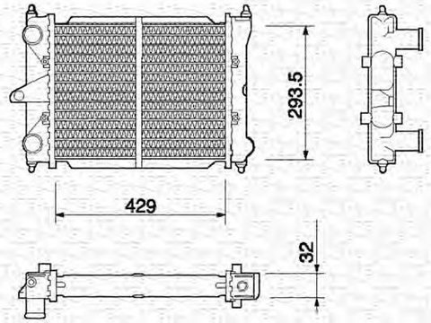 Radiator apa LANCIA DELTA II 836 MAGNETI MARELLI 350213650000