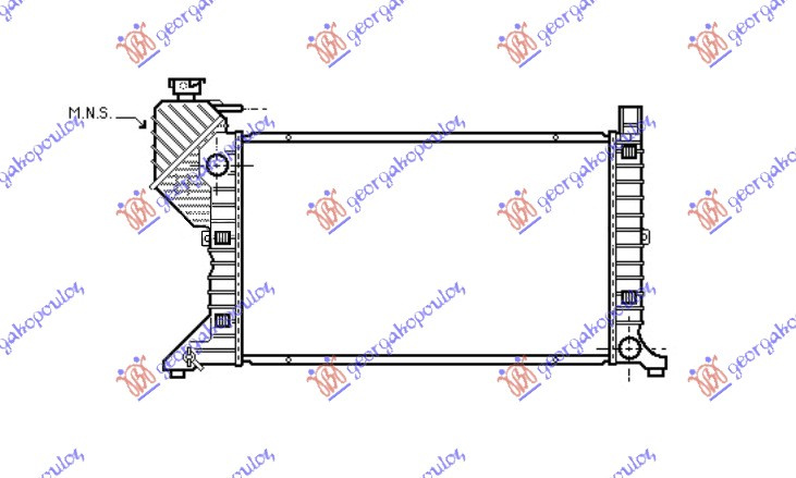 Radiator apa manual +Ac/ -00 MERCEDES SPRINTER 208