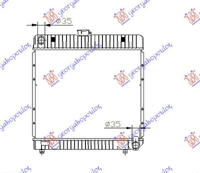 Radiator apa manual MERCEDES E CLASS (W123) 76-82 