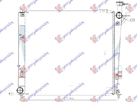 Radiator apa manual motorina HYUNDAI SANTA FE 09-12 HYUNDAI SANTA FE 12-16 Cod 253102B850 , 253102B890