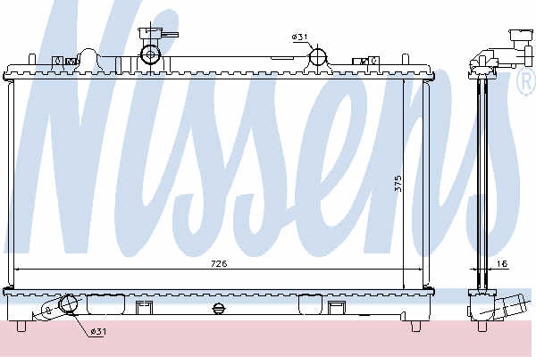 RADIATOR APA MAZDA 6 DUPA 2007