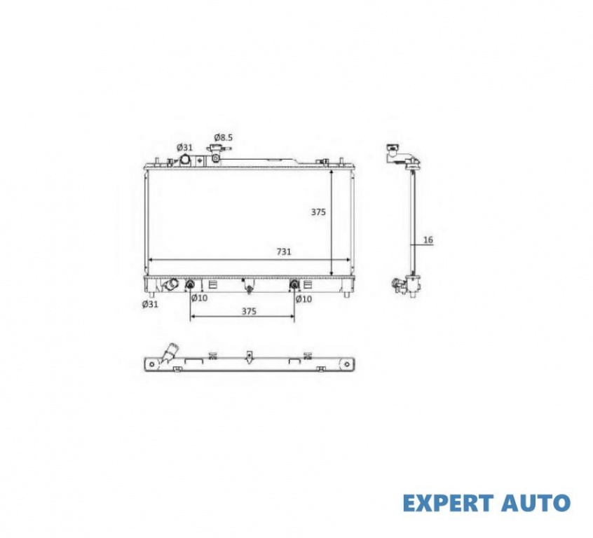 Radiator apa Mazda 6 (GH) 2008- #2 107426