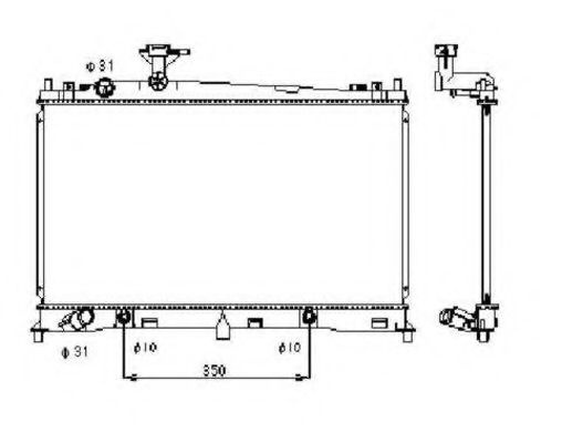 Radiator apa MAZDA 6 Hatchback (GG) (2002 - 2008) 