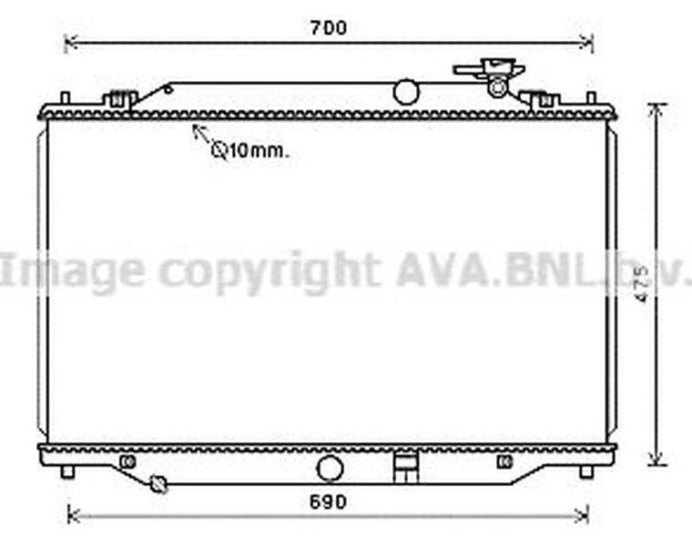 Radiator apa MAZDA CX-5 KE GH AVA MZ2272