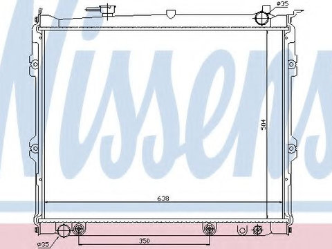Radiator apa MAZDA MPV I (LV) (1988 - 1999) NISSENS 62435