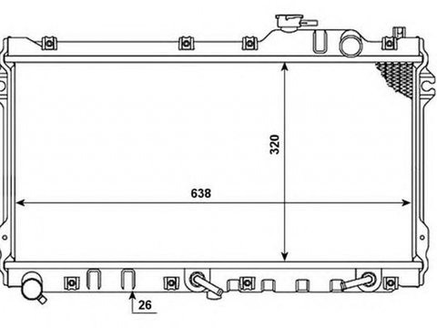 Radiator apa MAZDA MX-5 I NA NRF 53976